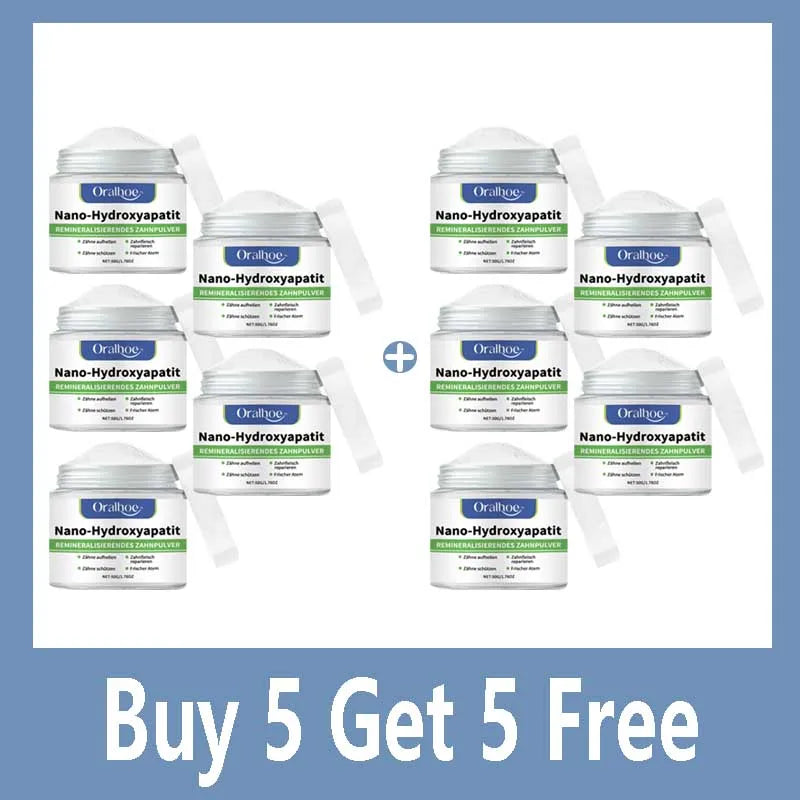 Whitening Tandpoeder met 10% Hydroxyapatiet – Remineralisatie & Frisse Adem