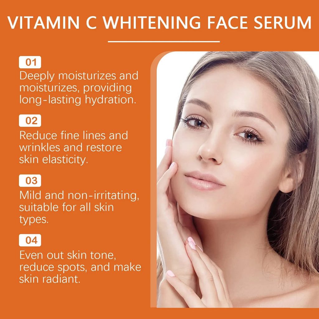 Vitamine C Whitening Serum — Vlekken Verwijderen, Brightening & Huidherstel