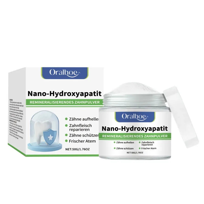 Whitening Tandpoeder met 10% Hydroxyapatiet – Remineralisatie & Frisse Adem
