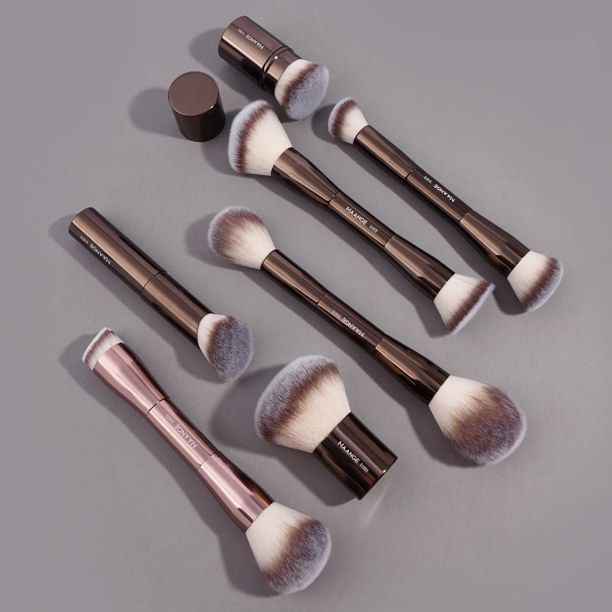 Maange Dubbelkops Make-up Kwast — Foundation, Poeder, Concealer & Blush