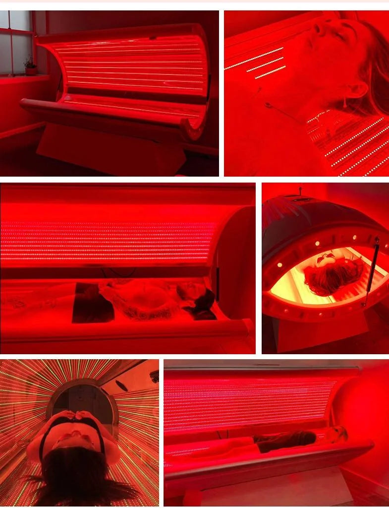 Roodlicht Therapiebed — bedieningspaneel detail