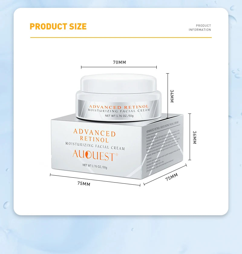 Retinol Anti-Rimpel Gezichtscrème met Hyaluronzuur — Hydratatie & Anti-Aging
