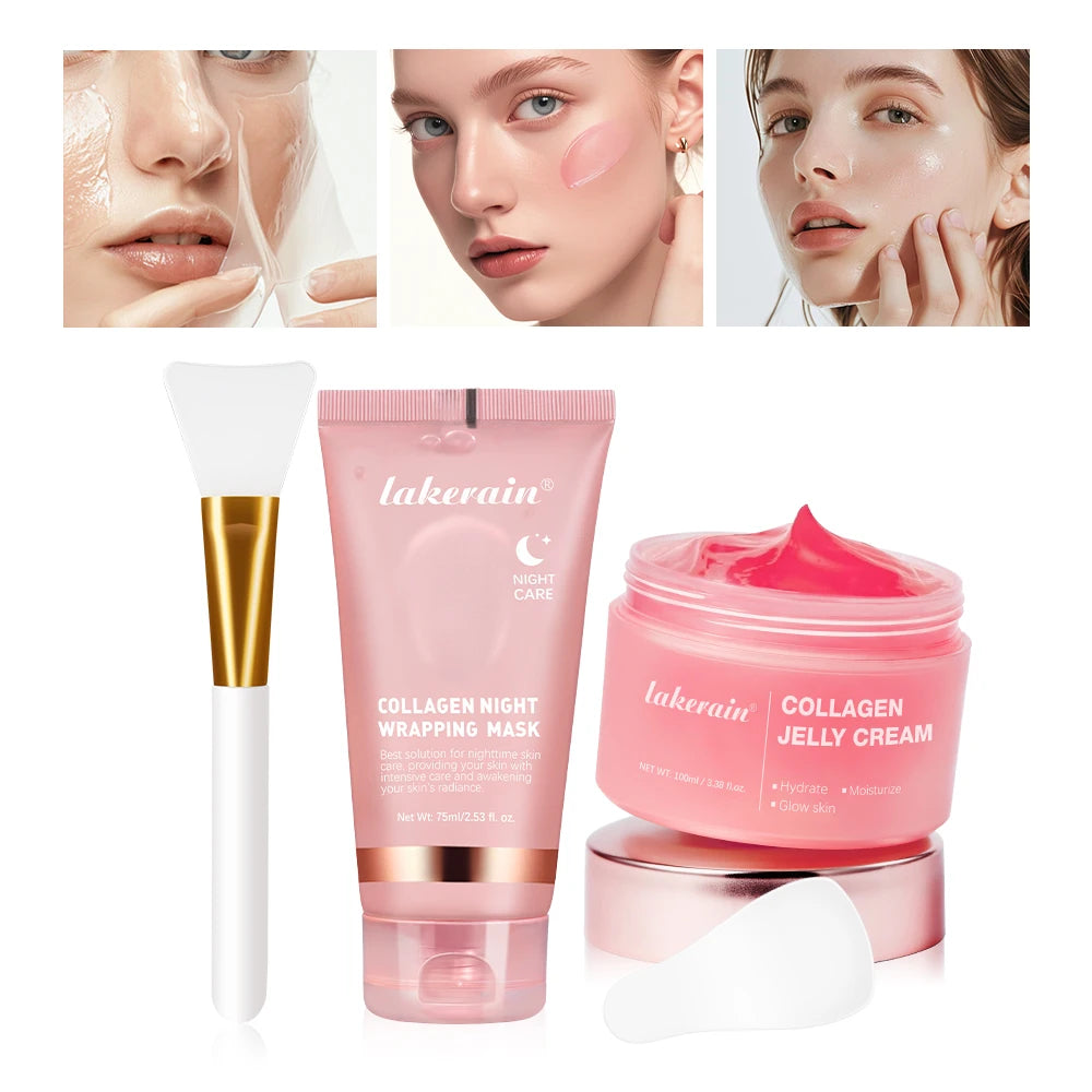 Collageen Jelly Crème Peel-Off Nachtmasker — Hydratatie & Verstrakking