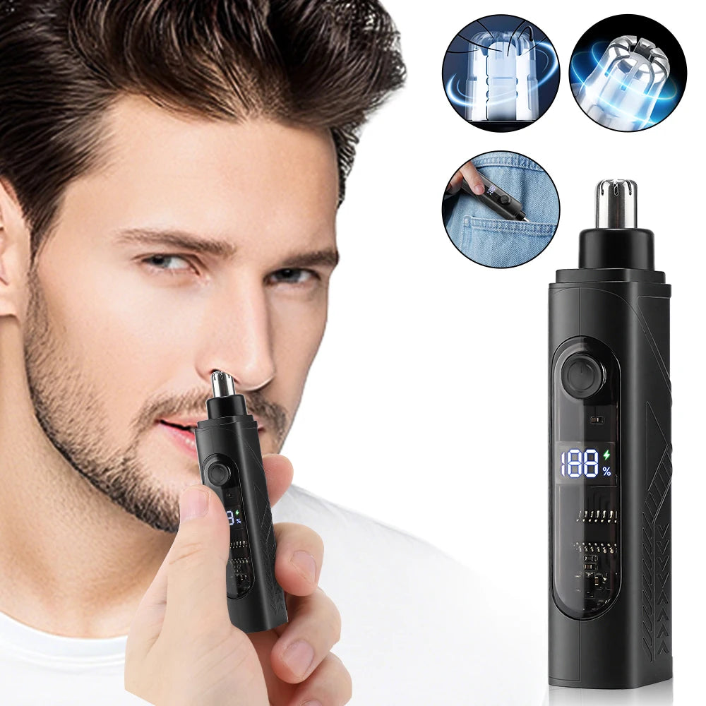 Oplaadbare Neushaar Trimmer & Gezichtshaar Scheerapparaat — Draagbare Grooming Tool