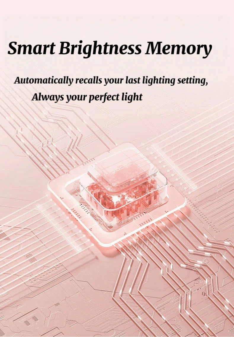 Vanity Makeup Mirror with Lights Detachable 15x Magnification 3 Color Lighting Modes Touch Screen Control 360°Rotation Kenza Beauty Lab