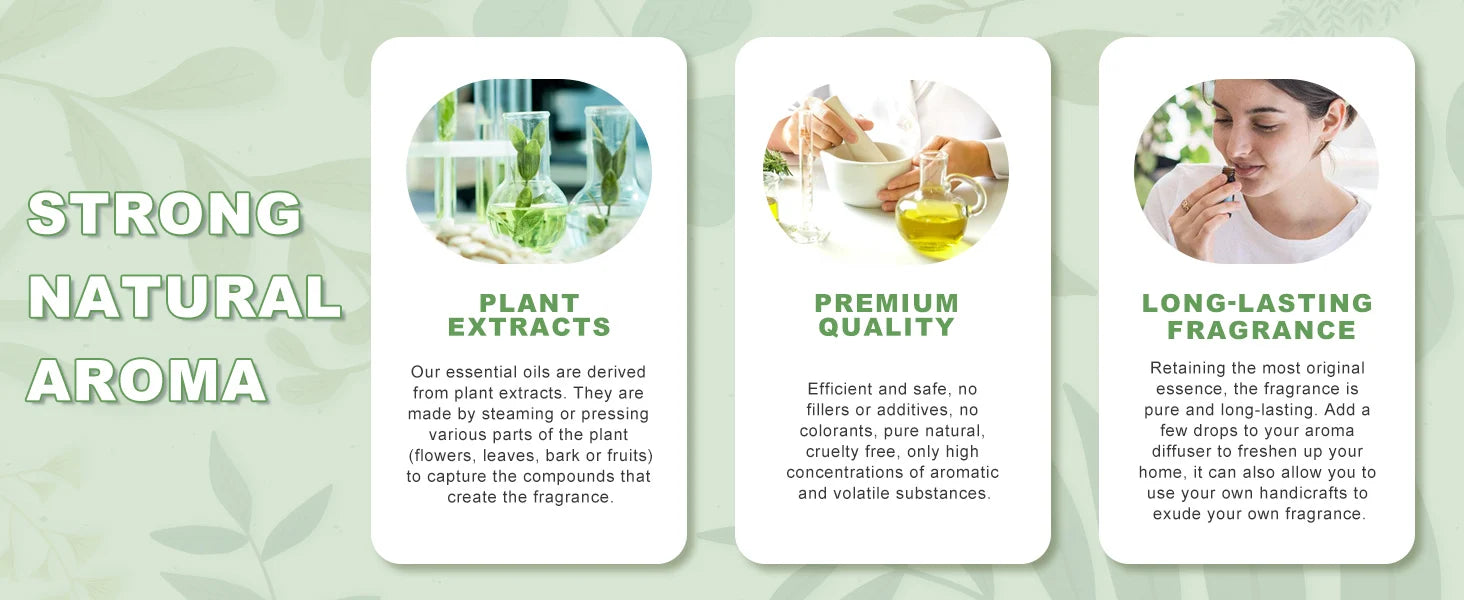 PHATOIL Essentiële Oliën Set 30ml – Lavendel, Citroen, Eucalyptus, Sandelhout & Bergamot voor Diffuser & DIY