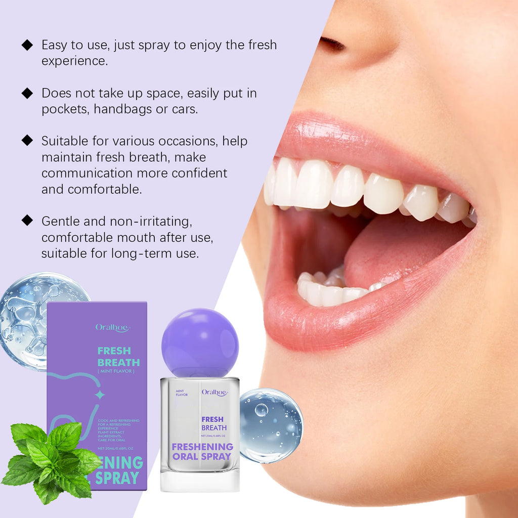 Mint Mondspray 20ml — Langdurig Frisse Adem & Alcoholvrij