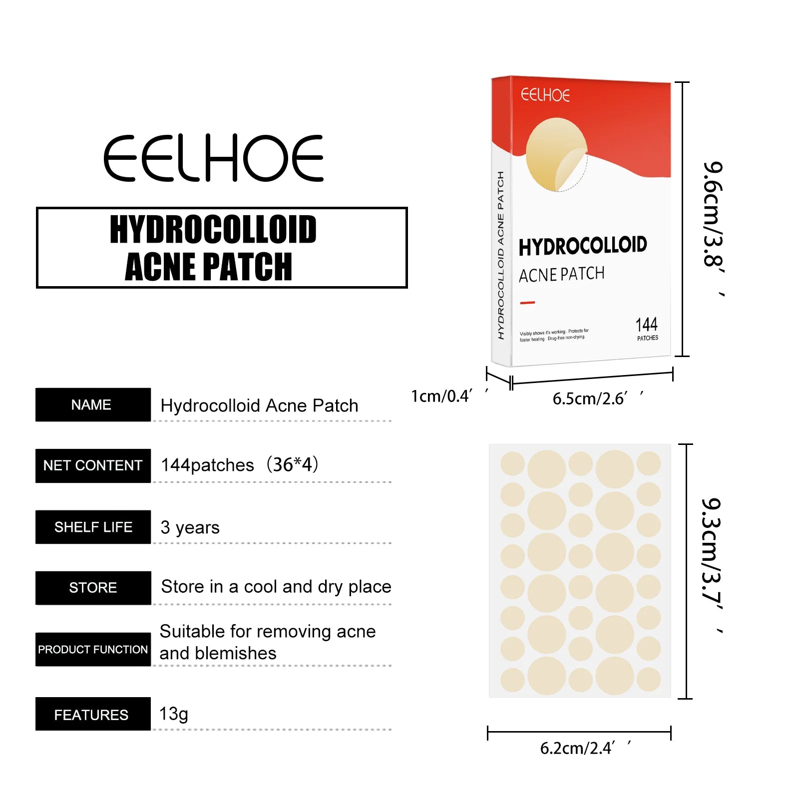 Hydrocolloid Acne Patches — Onzichtbare Puistjesbehandeling