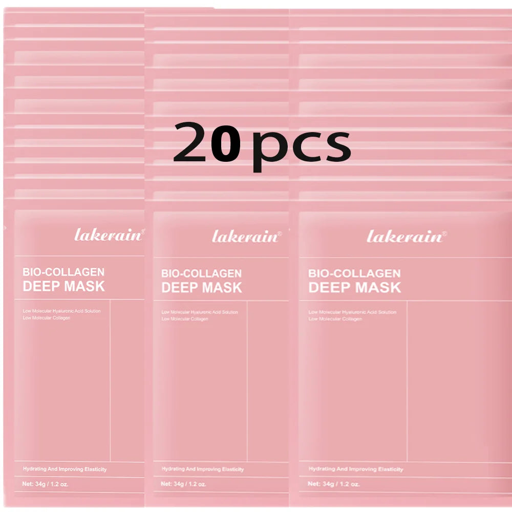Bio-Collageen Diep Nachtmasker 34g — Hydratatie, Poriënverkleining & Stralende Huid