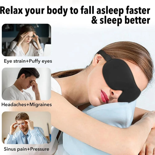 3D Slaapmasker Memory Foam Lichtblokkerend Kenza Beauty Lab