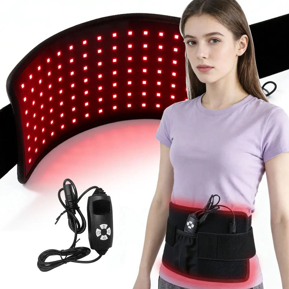 LED Rood & Infrarood Lichttherapie Riem — 120 LED's, 660nm & 850nm voor Rug & Lichaam