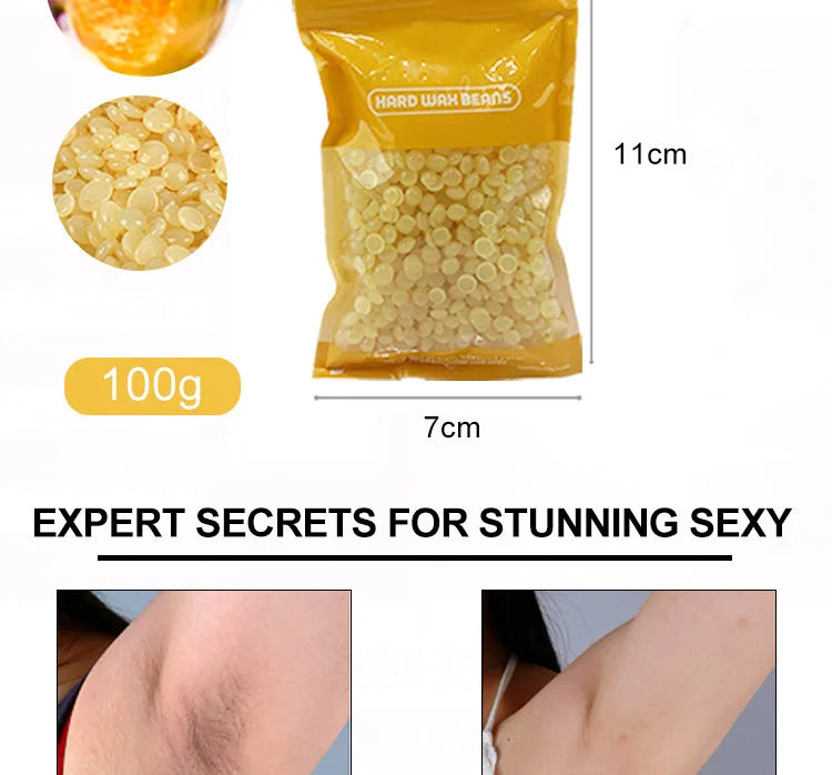 Harde Wax Beans 100g – Stripvrije Ontharing voor Bikini & Lichaam