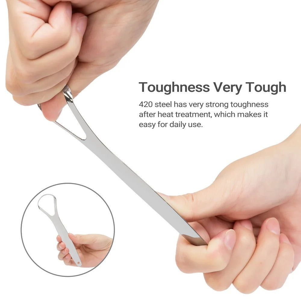 RVS Tongschraper — voor Frisse Adem & Mondhygiëne