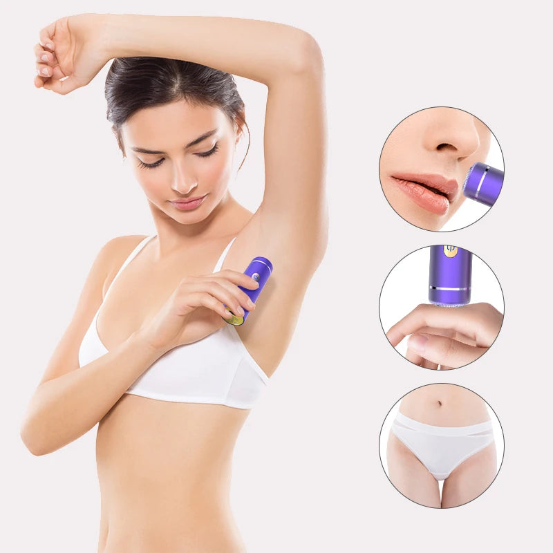 Facial Hair Remover for Women, Eyebrow Trimmer Nose Hair Mini Bikini Razor Precise Shaper, Portable Rechargeable Epilator for Li Kenza Beauty Lab