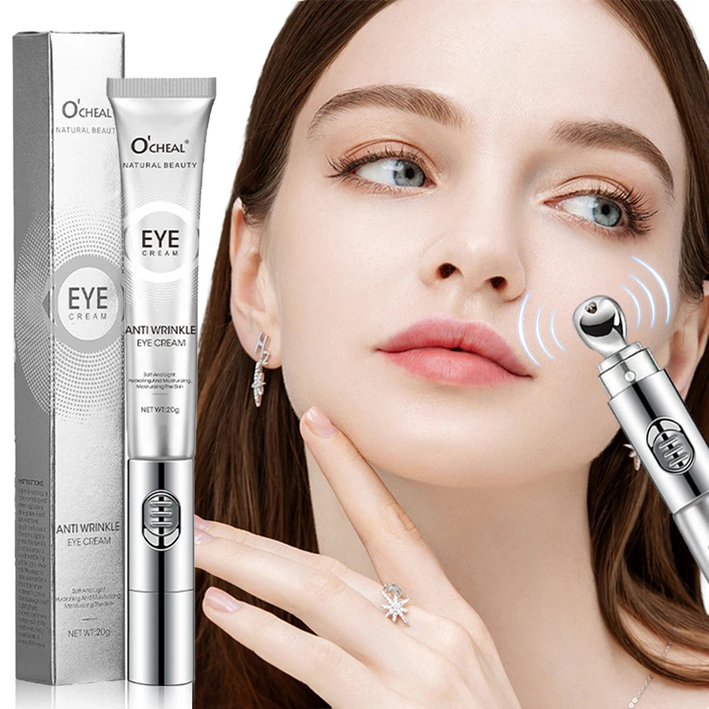 OCHEAL Elektrische Massage Oogcrème — Hyaluronzuur, Anti-Rimpel & Hydratatie