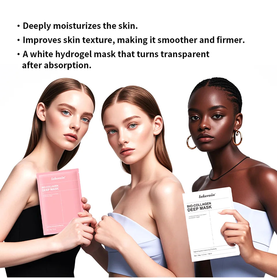 Bio-Collageen Diep Nachtmasker 34g — Hydratatie, Poriënverkleining & Stralende Huid