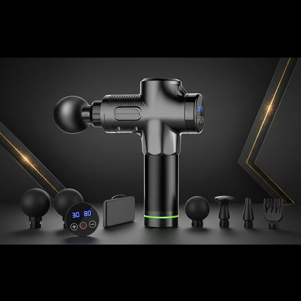 Massage Gun Elektrisch Percussie Pistol – Diepe Spiermassage & Herstel Kenza Beauty Lab