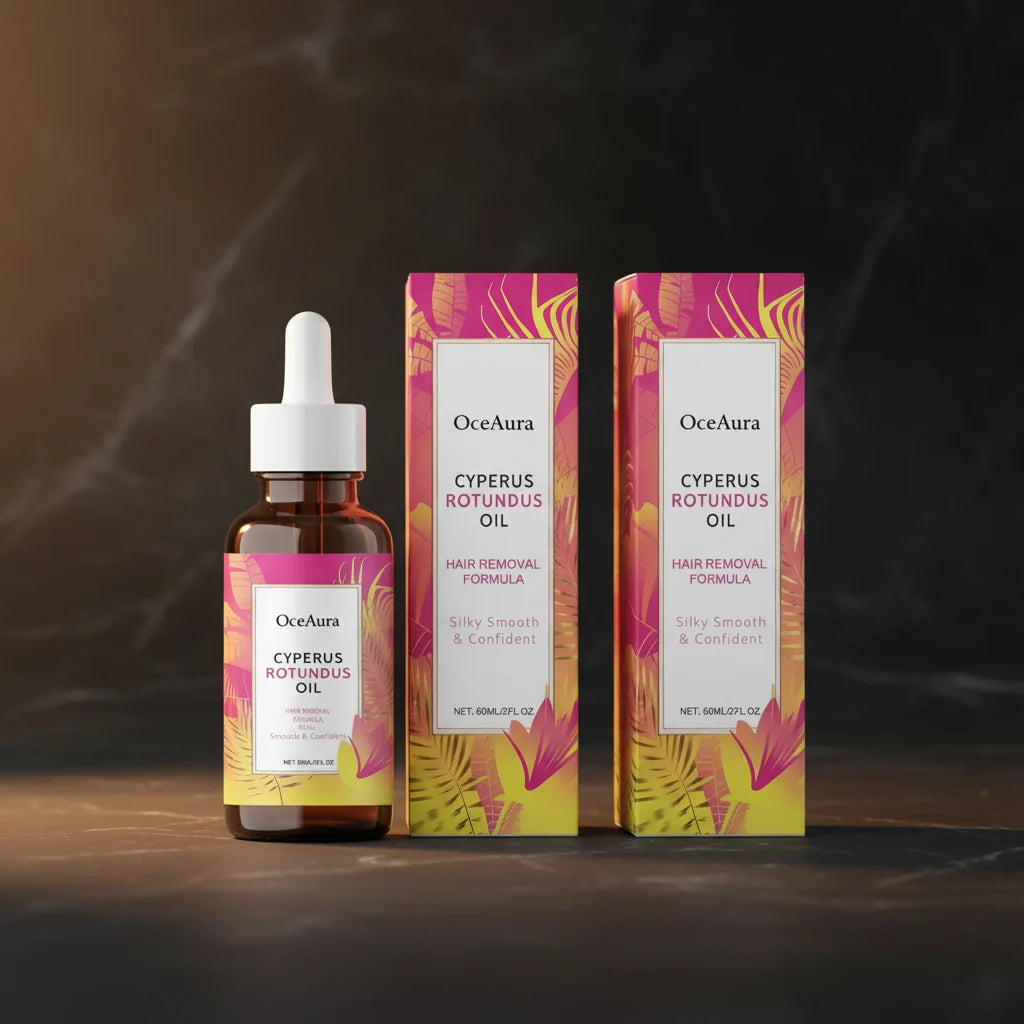 Huidverzorgingsolie met Cyperus Rotundus na ontharing – Kenza Beauty Lab