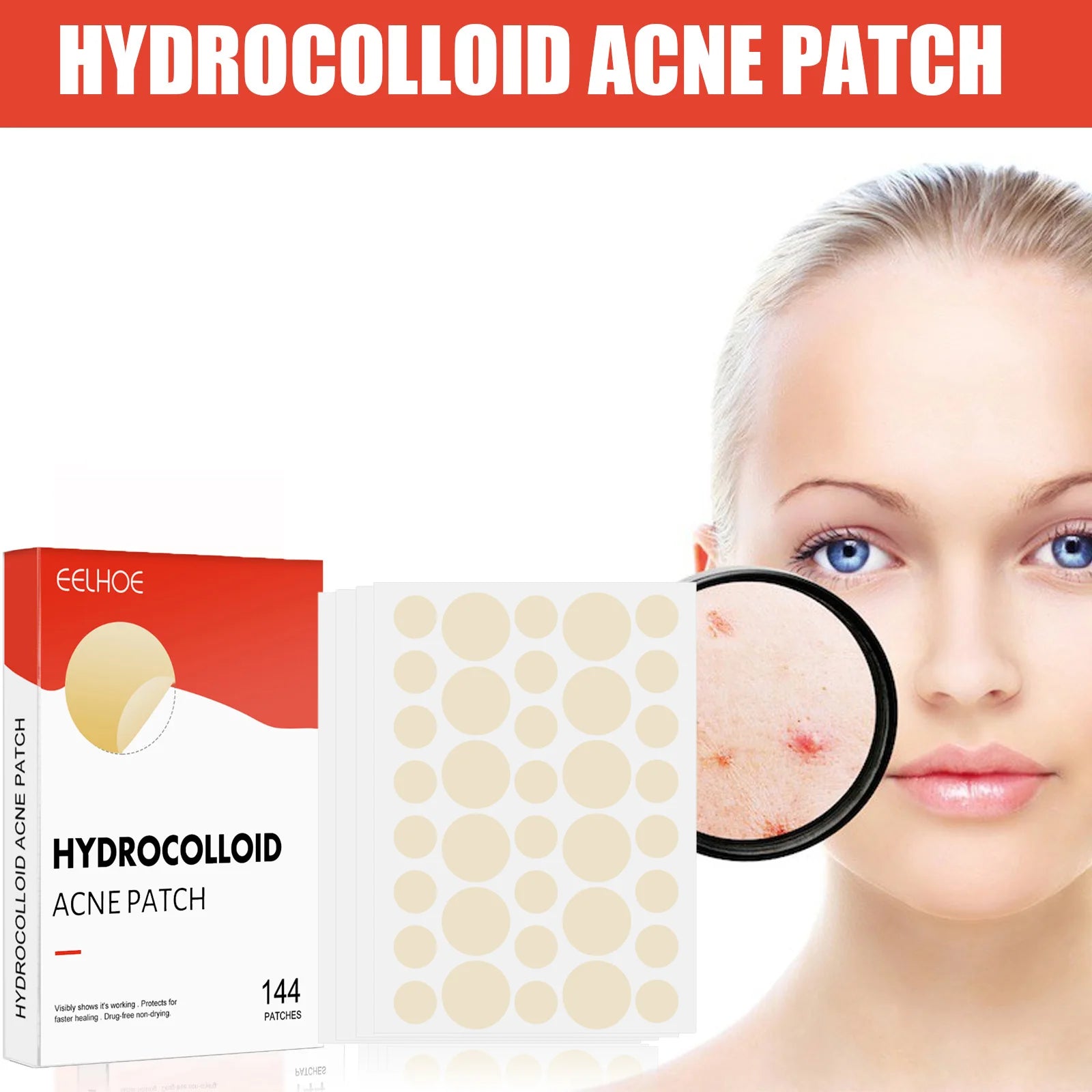 Hydrocolloid Acne Patches — Onzichtbare Puistjesbehandeling