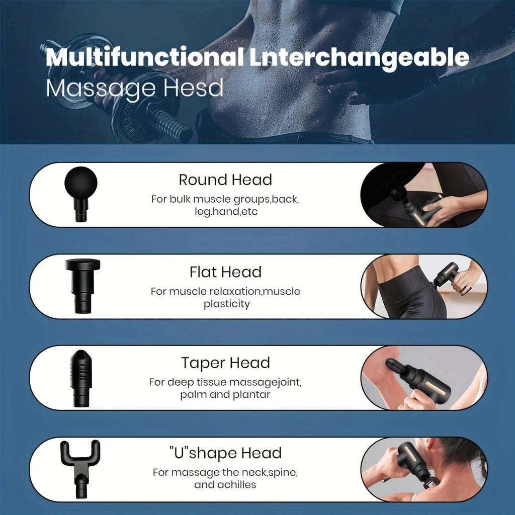 Massage Gun Elektrisch Percussie Pistol – Diepe Spiermassage & Herstel