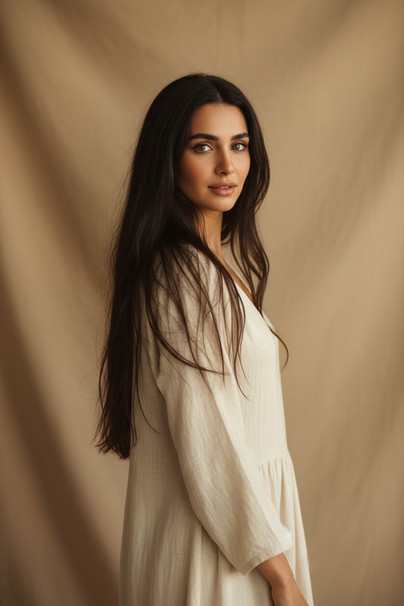 Arabische vrouw natuurlijke schoonheid