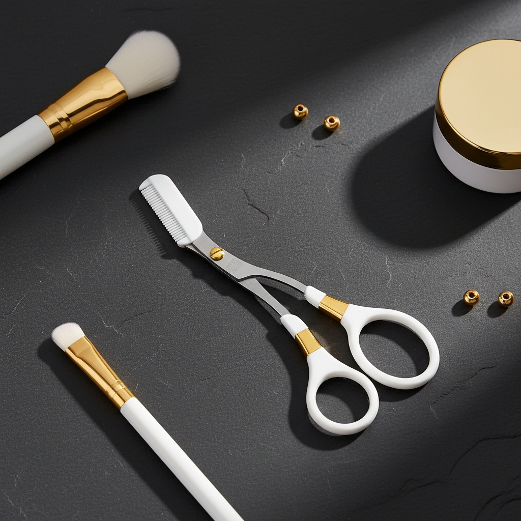 Eyebrow Trimmer — Flat Lay