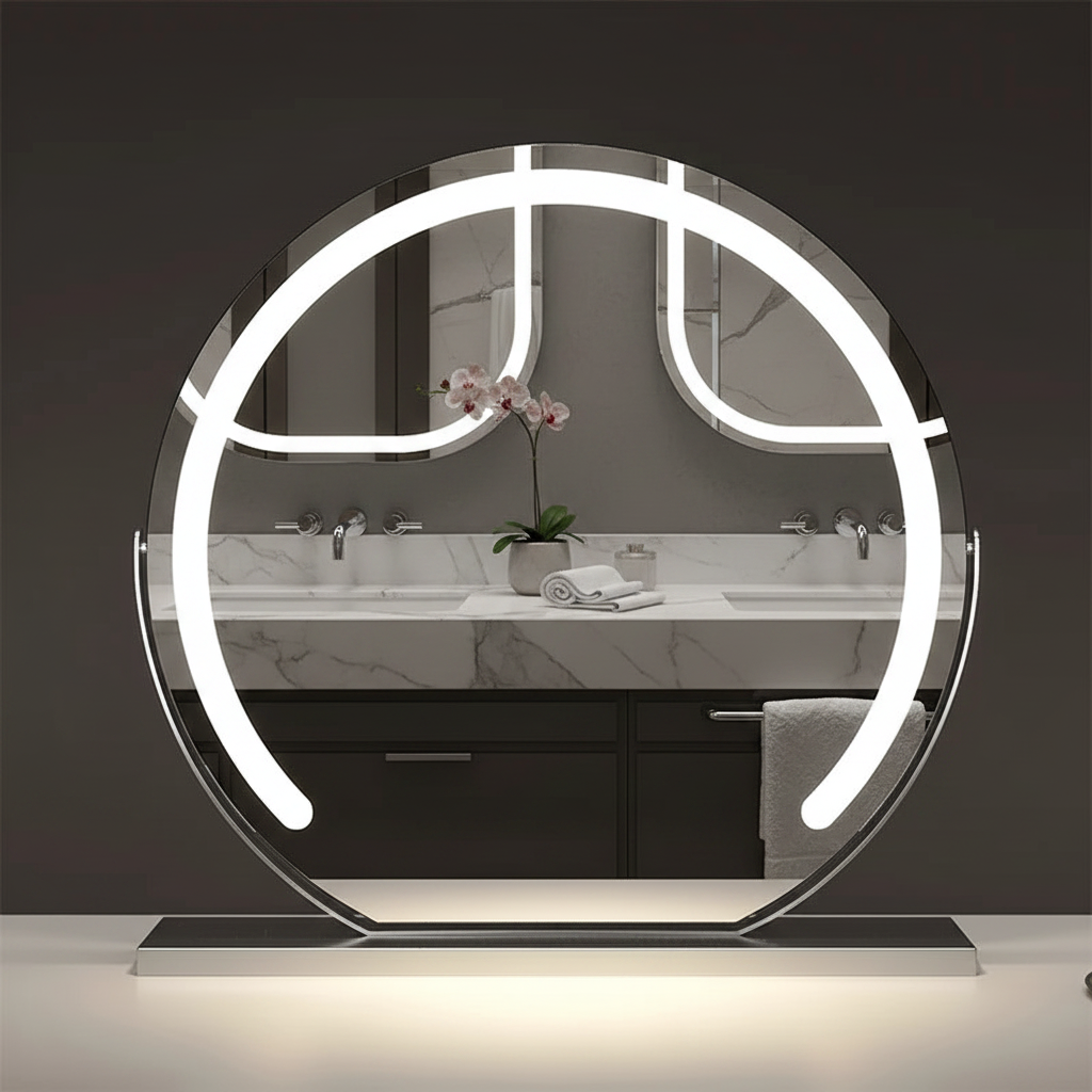 Hollywood Spiegel met LED-verlichting – close-up