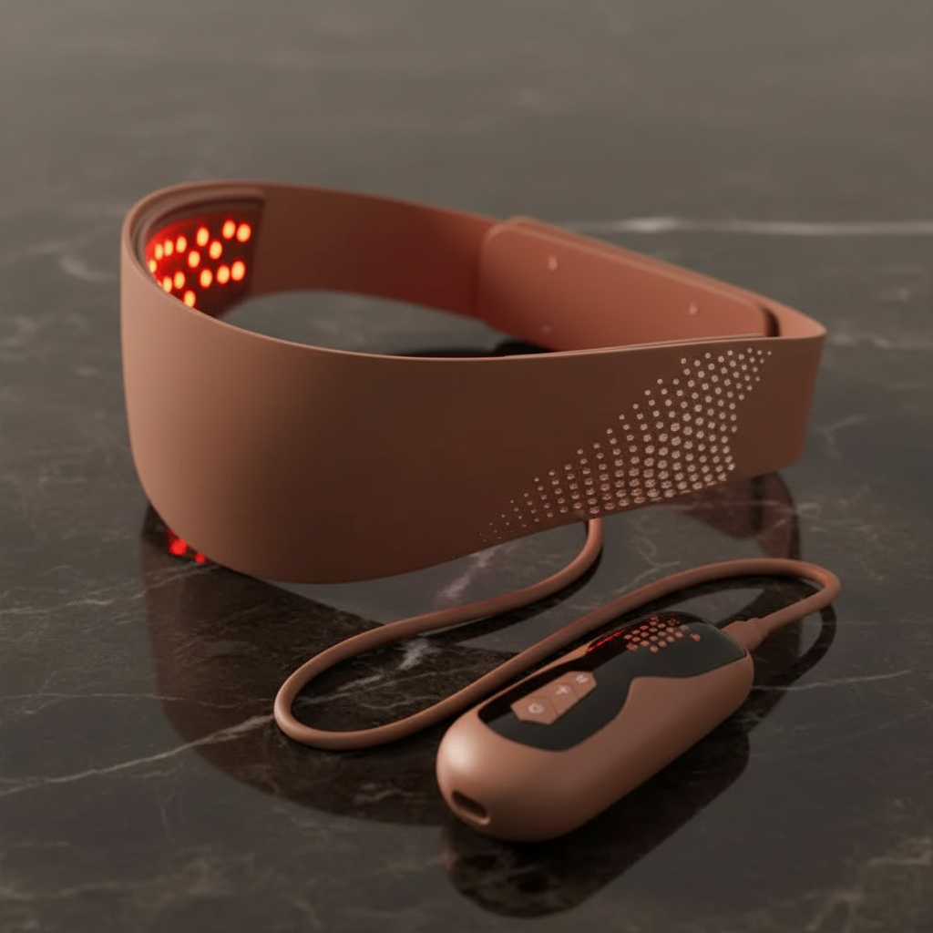 4-in-1 LED Lichttherapie Masker — zijaanzicht