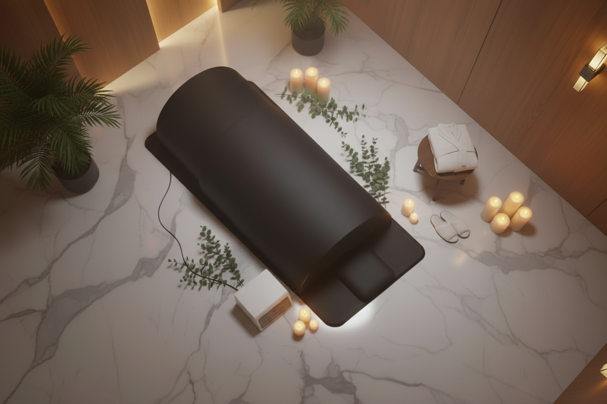 Infrarood Sauna Dome met Roodlicht – bovenaanzicht