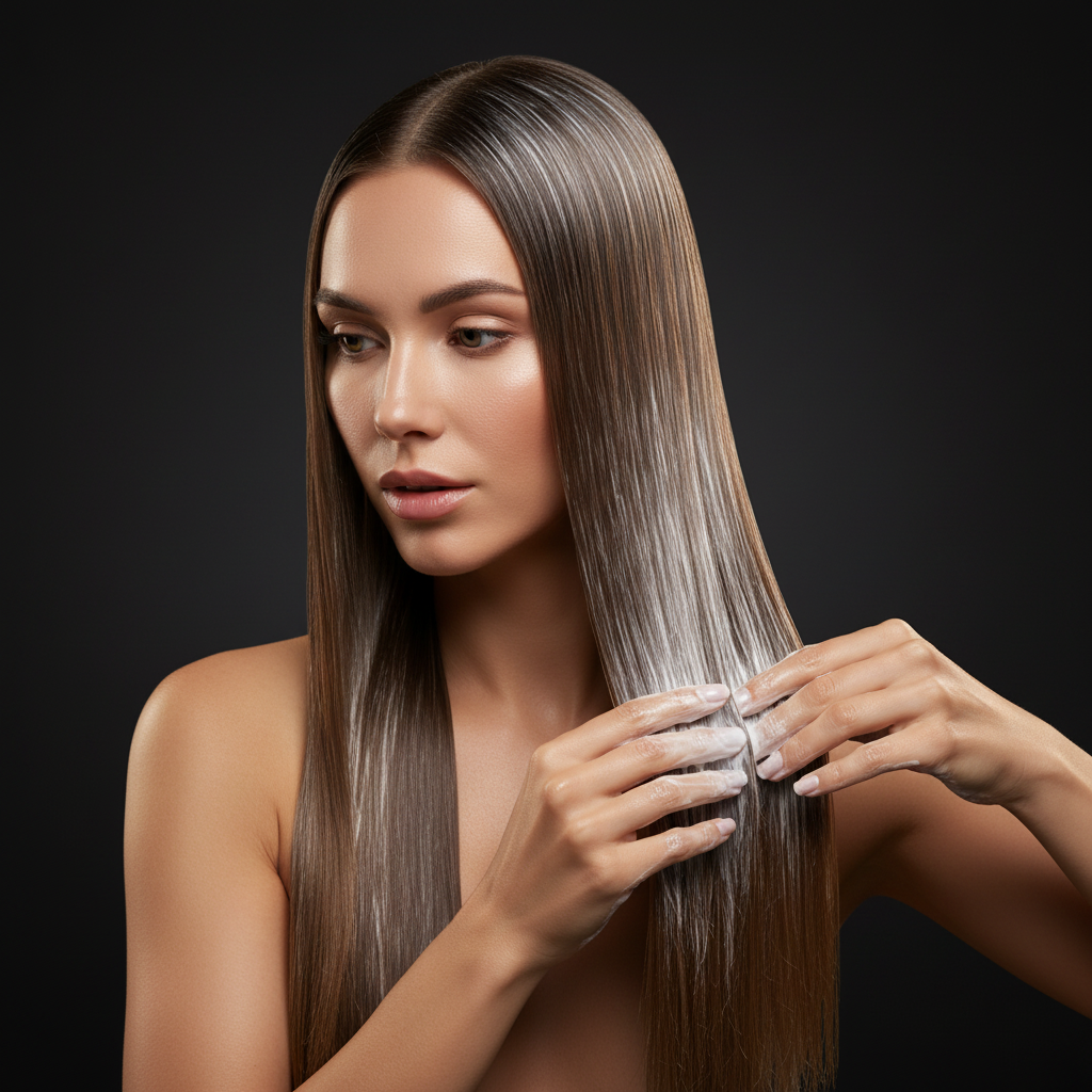 Keratin Haarrechtstrijkcrème — lifestyle gebruik