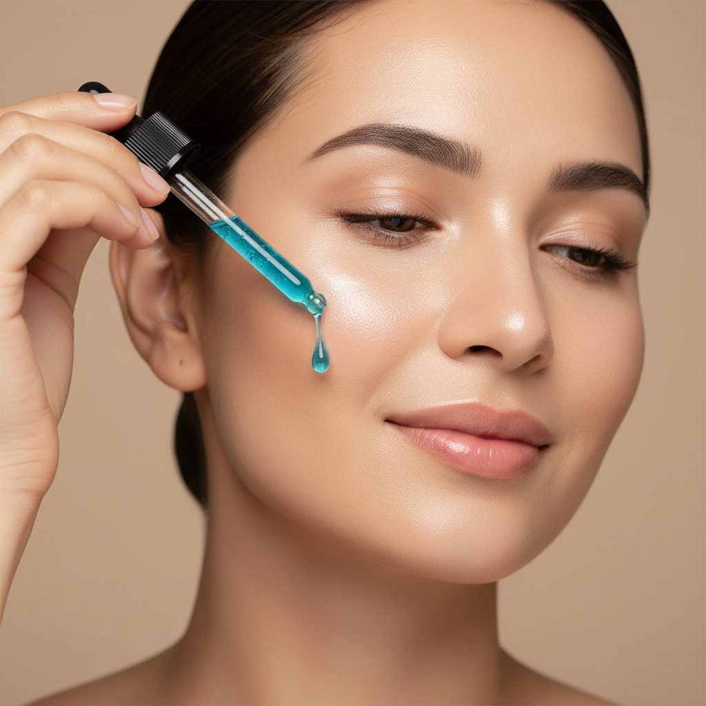 Koper Peptide Serum met Hyaluronzuur gebruik Kenza Beauty Lab
