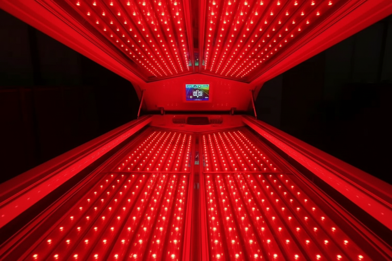 Roodlicht Therapiebed — LED detailweergave