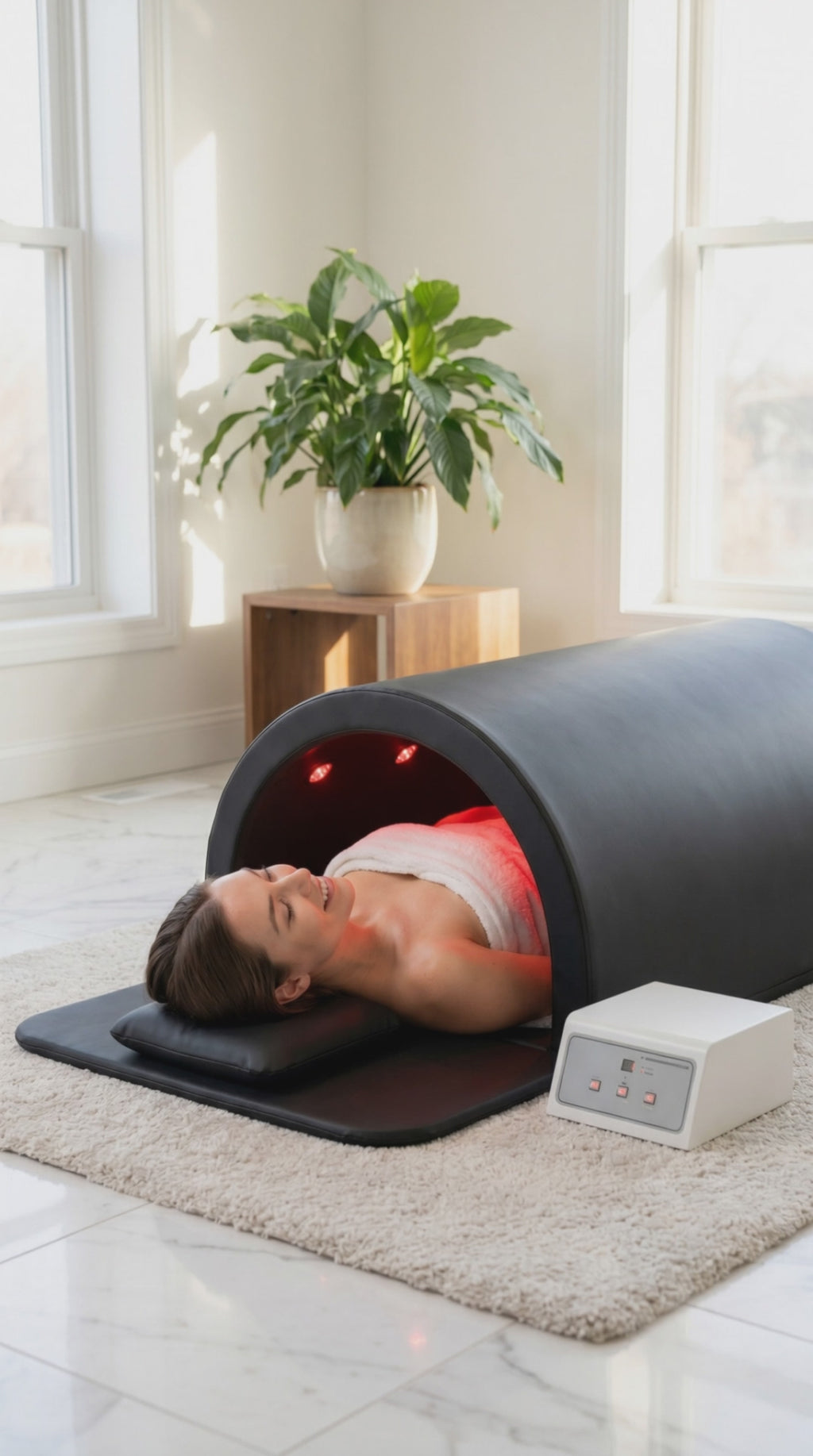 Infrared Sauna Dome — Detox & Red Light Therapie Thuis