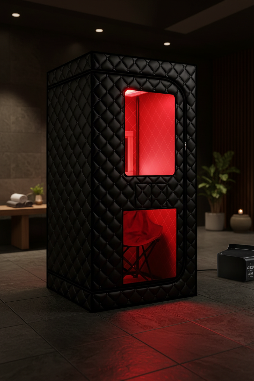Draagbare infrarood sauna 1500W met 660nm rood licht voor thuis
